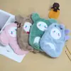 Colección de Bolsas para Lápices de Peluche Welfare Estilo Ins Simple y Moderno Gran Capacidad para Guardar Papelería Linda Bolsa para Lápices Muñeco de Lana Frita