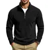 2026 Amazon Transfronterizo Otoño e Invierno Nuevo Estilo Polar Casual Ropa de Trabajo Relajado Cuello Alto Media Cremallera Chaqueta Larga de Polar