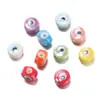 Cerâmica Esmaltada Peixinho Fofo Estrela de Cinco Pontas Coração Olho em Formato de Coração Contas Perfuradas DIY Pulseira Pulseira Colar Contas