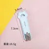 Comercio Exterior Venta Caliente Clip de Uñas Creativo de Dibujos Animados Lindo Estudiante Pequeño Clip de Uñas Doméstico Acero al Carbono Niños Clip de Uñas