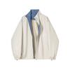 Chaqueta a cuadros de marca de moda con cuello vertical de pájaro carpintero para mujer, nueva chaqueta informal holgada de primavera y otoño de 2025 para parejas.