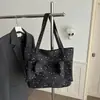 Moda Casual de Moda Tendencia Otoño 2026 Bolso de Hombro con Asa Corta Estilo Coreano Lazo Gran Capacidad Bolso Tote de Hombro Único