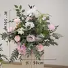 Novo Estilo Arranjo Floral Flores de Seda para Decoração de Banquete de Noivado Grande Decoração de Casamento