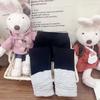 Calcetines Grues Apilados con Forro de Felpa y Leggings de Otoño e Invierno para Niñas, Pantalones Versátiles Estilo Coreano Nuevos 2026 para Bebés