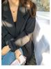 Blazer Casual Acolchoado com Ombreiras Plus Size Transfronteiriço para Mulheres, Jaqueta Elegante de Outono Tamanho Grande com Caimento Solto Emagrecedor