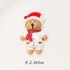 Vestido navideño de resina con dibujos animados de estilo coreano, accesorios de oso, fundas para teléfono DIY