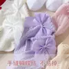 Meias Infantis Personalizadas, Meias de Renda, Meias de Bebê Respiráveis de Malha para o Verão, Estilo Princesa com Laço, Meias Infantis Transfronteiriças