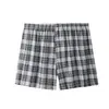 Calções boxer masculinos OEM feitos sob medida para o comércio exterior transfronteiriço, atacado, para idosos, de corte largo, xadrez
