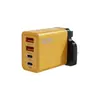 Cargador Rápido Super Rápido Transfronterizo de 120W Doble USB + Doble Tipo-C Estándar Británico Cargador Rápido para Teléfono Móvil