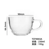 Copo Criativo com Alça de Vidro, Xícara de Espresso, Taça de Sobremesa, Xícara de Chá, Copo de Água, Copo de Vidro, Atacado Logotipo Impresso