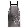 Delantal de TPU Transfronterizo para Cocina Casera, Estilo Delgado de Verano, Ropa de Trabajo Impermeable y a Prueba de Aceite con Dibujos, Delantal con Correa Resistente a las Manchas, Venta al por Mayor