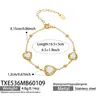 Set de Pendientes, Collar y Pulsera con Piedras de Cristal en Forma de Corazón, Estilo Nuevo Europeo y Americano, con Cadena de Acero Inoxidable Chapada en Oro de 18 Quilates