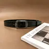 Cinturón de Cuero Estilo Americano para Mujer, Cinturón Rojo Vintage Ins, Versátil para Jeans, Moderno, Alta Calidad, Duradero, Mayoreo