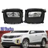 Adecuado para Kia 13-15 años Souranto SORENTO conjunto de lámpara antiniebla halógena delantera luz diurna lámpara de barra lámpara antiniebla
