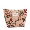Nueva bolsa de cosméticos estilo coreano, portátil, impermeable, bolsa de almacenamiento, monedero grande vintage con flores para mujer