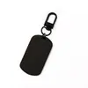 Chaveiro de Aço Inoxidável Transfronteiriço Etiqueta Fivela de Porta Chaveiro Impressão a Laser Colorida Material em Branco Presente de Feriado Gravação