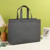 Bolsas Pre-Hechas, Bolsas Tote Gruesas de Tela No Tejida para Llevar Comida, Laminadas con Impresión a Color por Termopresión, Bolsas de Compras Publicitarias Textiles para el Hogar