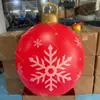 Pelota Inflable de PVC de Fábrica para Navidad Decoración Navideña Fiesta Diseño de Patio Control Remoto LED Pelota de Navidad