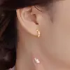 Arete de Flor de Circonia Plata S925 Alto Grado Sentido Hebilla de Oreja Nuevo Llegado Verano Mujer Pendientes Exquisitos Nicho Estilo Coreano