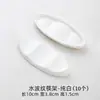Soporte de Palillos de Cerámica de Doble Propósito para Sostener Palillos y Cucharas Públicos, Reposapalillos de Hotel, Vajilla de Restaurante, Blanco Puro con Borde Dorado, Logo Personalizado