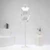 Tienda de ropa maniquí negro blanco accesorios maniquí femenino medio cuerpo maniquí femenino tienda de ropa escaparate maniquí soporte de exhibición cuerpo completo