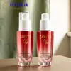 Botella de vidrio press-lotion transparente de 30 ml en stock, fondo grueso, forma cónica, botella de recarga cosmética portátil para sérum