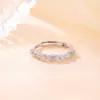 Yi Lu Yin Plata de Ley S925 Chapado en Oro Cepillado Incrustaciones de Diamantes Anillo Abierto Textura Retro Sensación Ajustable Versátil para Mujer Joyería de Plata