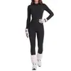 Pantalón de una pieza cálido europeo y americano transfronterizo para otoño e invierno, exportación rusa, adecuado para senderismo, ciclismo y actividades al aire libre, mono con forro polar para mujer