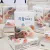 Pañuelo de papel mini con diseño de dibujos animados, lindo, 3 capas, 8 hojas, 9 paquetes, hecho de pulpa de madera natural, pañuelo de papel portátil en paquete pequeño