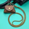 Bolsa para Monedas de Cuero PU en Stock, Mini Bolsa de Almacenamiento Pequeña para DIY, Colgante, Llavero Creativo, Accesorio, Regalo Pequeño