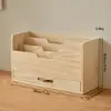 Caja de Almacenamiento Gabinete de Madera Maciza tipo Escalera Montado en Pared Estante de Almacenamiento para Juego de Té Hecho a Mano Vitrina de Exhibición de Cajas Misteriosas Estantería para Carpetas