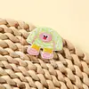 Serie Jardín Tropical Pegatinas de Tela Bordadas Parches Autoadhesivos para Planchar Pegatinas de Etiquetas Bordadas por Computadora Decoración de Cajas Bolsas Accesorios de Ropa