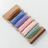 Cuerda de Hilo de Algodón Puro de 2 mm en Stock, Hilo de Algodón Colorido de 2 mm para Manualidades DIY, Cuerda de Hilo de Algodón Colorido para Macramé Tejido a Mano