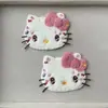 Lindos Pegatinas de Tela Grandes de Gatito Accesorios para Joyería DIY Zapatos de Alta Gama, Calcetines, Bolsas, Fundas para Teléfono Móvil, Accesorios, Accesorios de Ropa