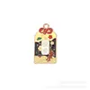 Amuletos da Sorte Estilo Chinês Personagem Cartoon Fofo Pingente de Liga Acessórios Chaveiro DIY Artesanal Ornamento Pingente