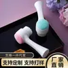 Escova de Limpeza Facial de Silicone, Escova de Cerdas Macias, Escova de Limpeza Dupla Face, Escova de Limpeza Facial, Escova de Massagem Facial com Cerdas Macias, Ferramenta de Lavagem Facial