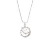Collar de Planeta Ojo de Gato Diamante Flash para Mujer Lujo Ligero Alto Sentido Sentido de Diseño de Nicho Moda 2022 Estilo Frío
