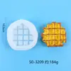 Molde de Silicona para Waffles Caseros Pan Croissant Galleta Fondant Pastel Vela Resina Huevo de Simulación