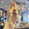 Corrente para Celular Borboleta Rachada de Gelo com Contas Estilo Celebridade da Internet Chaveiro de Carro Acessórios Pingente de Chaveiro para Bolsa Feminina Presente