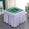 Cubierta ignífuga cubierta calefactora mantel para máquina de mahjong cubierta acolchada de terciopelo con hilo cubierta ignífuga