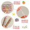 Coloridos pasadores de pelo de pulgar estilo coreano para niños y niñas, lindas diademas, dulces cordones para el pelo de niños, gomas elásticas de alta elasticidad, accesorios para el pelo