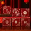 Mini Envelopes Vermelhos Foscos para Casamento para Bloqueio de Porta de Casamento, Sacos de Envelopes Pequenos Vermelhos Universais Espessos com Textura Fosca
