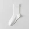 Calcetines para Hombre, Primavera y Verano, Algodón Puro, Anti-Olor, Calcetines Largos, Calcetines Deportivos Negros y Blancos para Hombre, Extra Largos, Finos, Transpirables, Calcetines para Hombre 100% Algodón