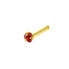 Acero de Titanio 0.8mm Varilla Fina 3mm Zircón 5A Forma de Corazón Clavo Redondo Clavija Universal Multicolores Varilla Recta Joyería para Piercing Clavo de Oreja Venta al por Mayor