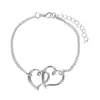 Tobillera de Nuevo Producto Transfronteriza, Moda de Verano Corazón de Melocotón, Tobillera Doble Corazón Accesorio para el Pie, Pulsera y Tobillera de Corazón de Melocotón Doble Uso
