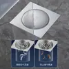 Ralo de Piso Quadrado Pop-Up Egípcio do Oriente Médio, Ralo de Banheiro Anti-Odor Operado com o Pé Transfronteiriço em Aço Inoxidável Brilhante