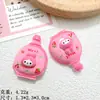Desenho animado três três ventosa geléia diy cola creme caseira para celular pingente de cartão de cabelo caixa de armazenamento acessórios decorativos de resina