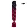 Xuchang Peruca Acessórios de Cabelo Seda de Alta Temperatura Trança Grande Africana Jumbobraid Fibra Química Colorida Montagem Mista Venda Quente Dreadlocks