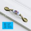 Estilo Europeu Verde Vermelho Antiga Orquídea Cerâmica Lidar Armário Móveis Gaveta Guarda-roupa Porta Pastoral Antigo Wenzhou Hardware Handle