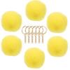 Bola de Pelo de Conejo Rex, Bola de Pelo Artificial, Accesorios para Joyería DIY, Llavero, Colgante de Bola de Pelo de Imitación, Esponjoso Creativo